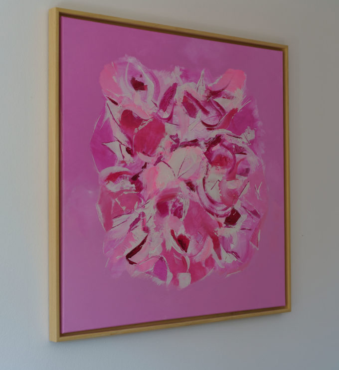 Pink abstract painting - Virtuos Space Number